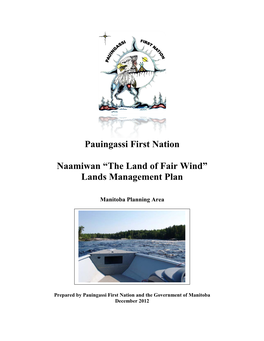 Pauingassi First Nation Final Draft Land Use Plan
