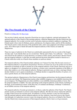 The Two Swords of the Church