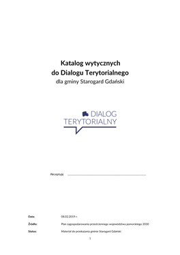 Katalog Wytycznych DT Gminy Starogard Gdański