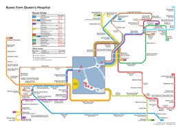 Buses from Queen's Hospital, Romford