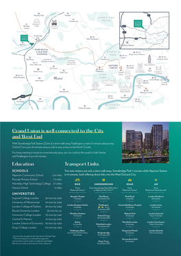 Grand Union Is Well Connected to the City and West End Education Transport Links