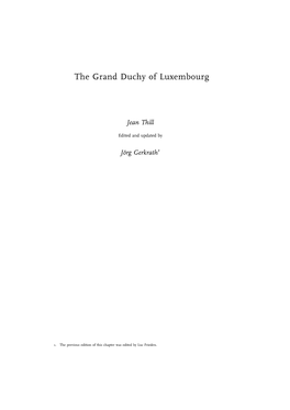 The Grand Duchy of Luxembourg