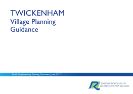 TWICKENHAM Village Planning Guidance