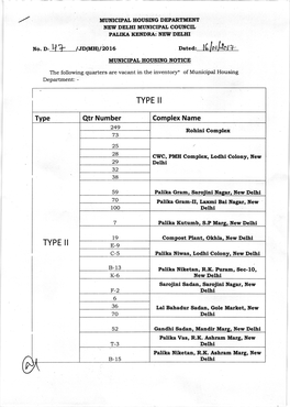 TYPE II Qtr Number TYPE I!