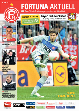 FORTUNA AKTUELL Das Offizielle Stadionmagazin Von Fortuna Düsseldorf