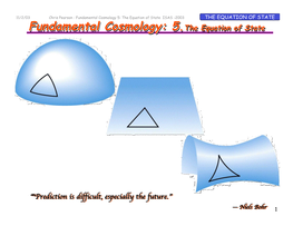 Fundamental Cosmology: 5.The Equation of State Fundamental
