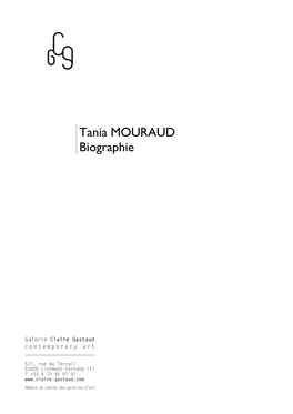 Tania MOURAUD Biographie