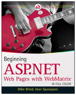 Beginning ASP.NET Web Pages with Webmatrix®