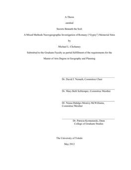 A Mixed Methods Necrogeographic Investigation of Romany (“Gypsy”) Memorial Sites