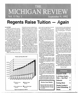 Regents Raise Tuition