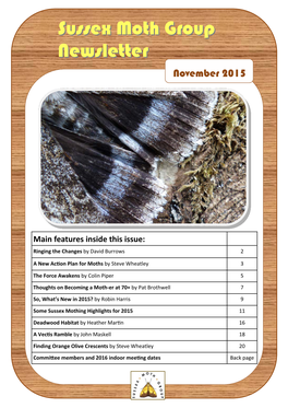 Moth Group Newsletter Autumn 2015