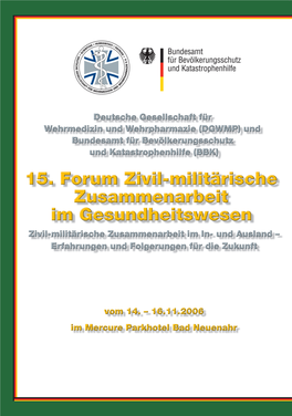 Programm Zum 15. Forum Zivil-Militärische