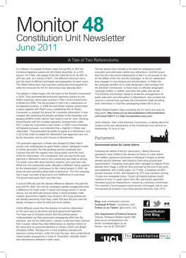 Monitor 48 Constitution Unit Newsletter June 2011