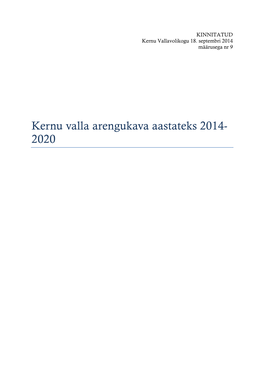 Kernu Valla Arengukava 2014-2020