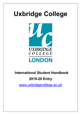 International Student Handbook 2019-20 Entry