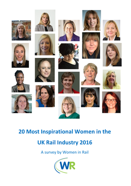 20 Most Inspirational Women in the UK Rail Industry 2016