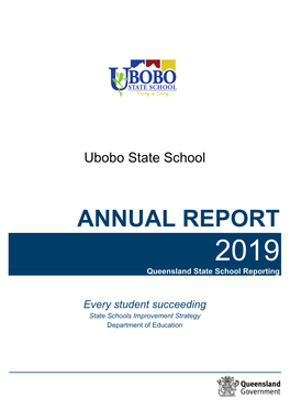 ANNUAL REPORT 2019 Queensland State School Reporting