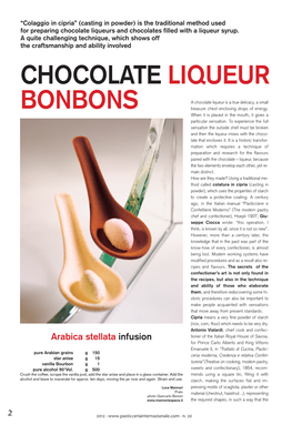 Chocolate Liqueur Bonbons