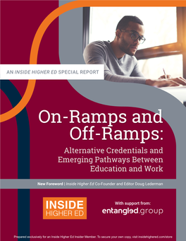 On-Ramps and Off-Ramps: Alternative Credentials and Emerging Pathways Between Education and Work