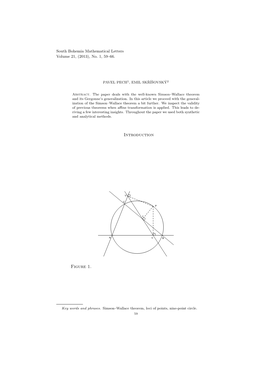 On the Simson–Wallace Theorem