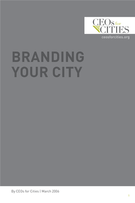 Branding Your City