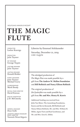 The Magic Flute