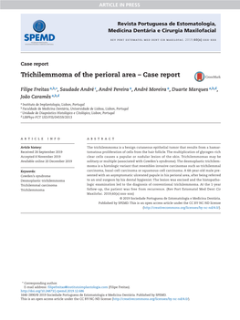 Trichilemmoma of the Perioral Area – Case Report