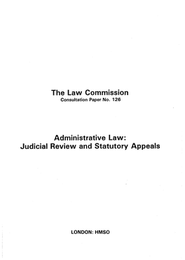 Judicial Review and Statutory Appeals