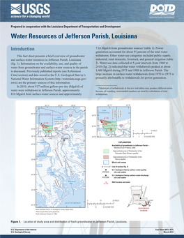 Water Resources of Jefferson Parish, Louisiana