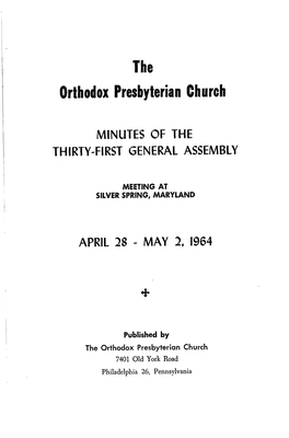 Orthodox Presbyterian Church