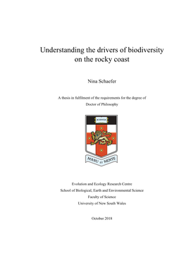 Understanding the Drivers of Biodiversity on the Rocky Coast