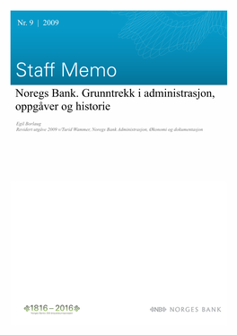 Staff Memo Noregs Bank