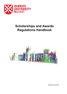 Scholarships and Awards Regulations Handbook