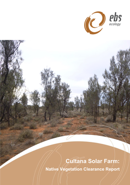 Cultana Solar Farm: Native Vegetation Clearance Report