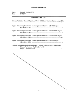 1. Svpplan & Rpt, Arcview GIS 3.3 & Arcview Spatial Analyst 2.0A., 5/18/06