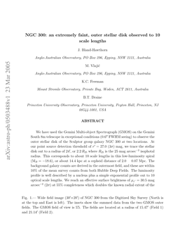 Arxiv:Astro-Ph/0503488V1 23 Mar 2005 N 21.14 and Ttetpades Slf) H Nesso H Umddt Rmt from Data Summed 5 the Is Show View Insets of the ﬁeld GMOS Left)