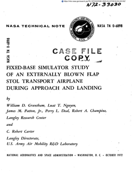 33030 Fixed-Base Simulator Study of An