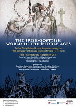 The Irish-Scottish World in the Middle Ages