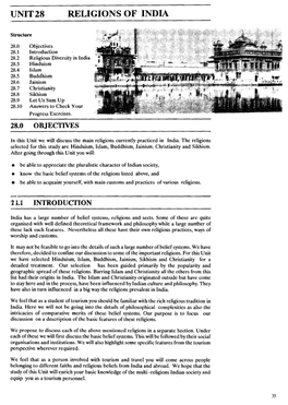 Unit 28 Religions of India