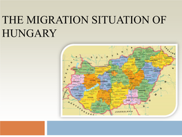 The History of Migration in Hungary1