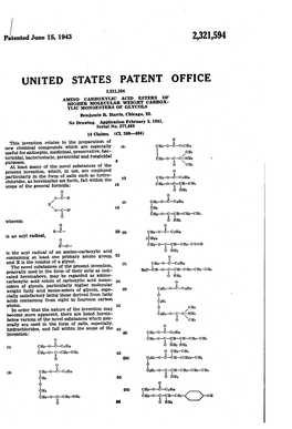 UNITED STATES PATENT OFFICE 2,321,594 AMNO CARBOXYLIC ACD ESTERS of HIGHER MOLECULAR WEGHT CARBOX YLIC Monoesters of Glycols Benjamin R