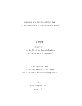 The Design of a Rotating Cylinder Head Variable