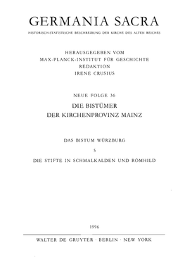 NF 36 Wendehorst Stifte Schmalkalden, Römhild.Pdf