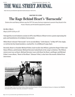 The Rage Behind Heart's 'Barracuda'