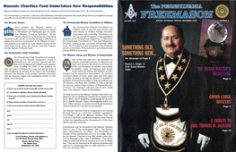 Masonic Charities Fund Undertakes New Responsibilities