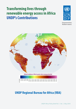 Transforming Lives Through Renewable Energy Access in Africa UNDP's