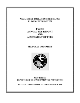Fy2018 Annual Fee Report and Assessment of Fees