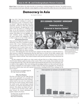 Democracy in Asia by Clayton D