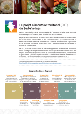 Le Projet Alimentaire Territorial (PAT) Du Sud-Yvelines