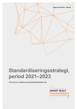 Nationell Standardiseringsstrategi Period 2021 2023